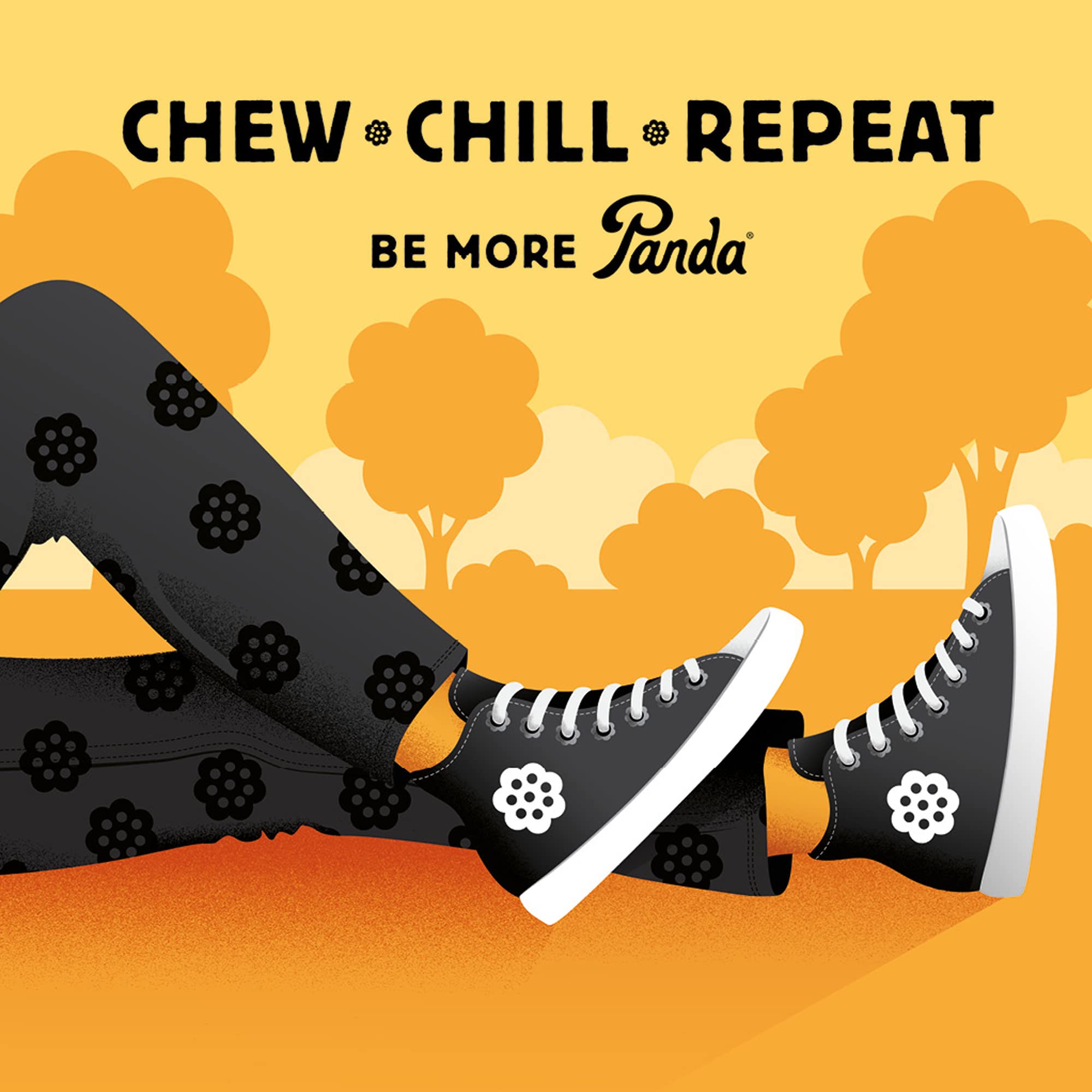 Vegan and fat-free Panda licorice packaging
