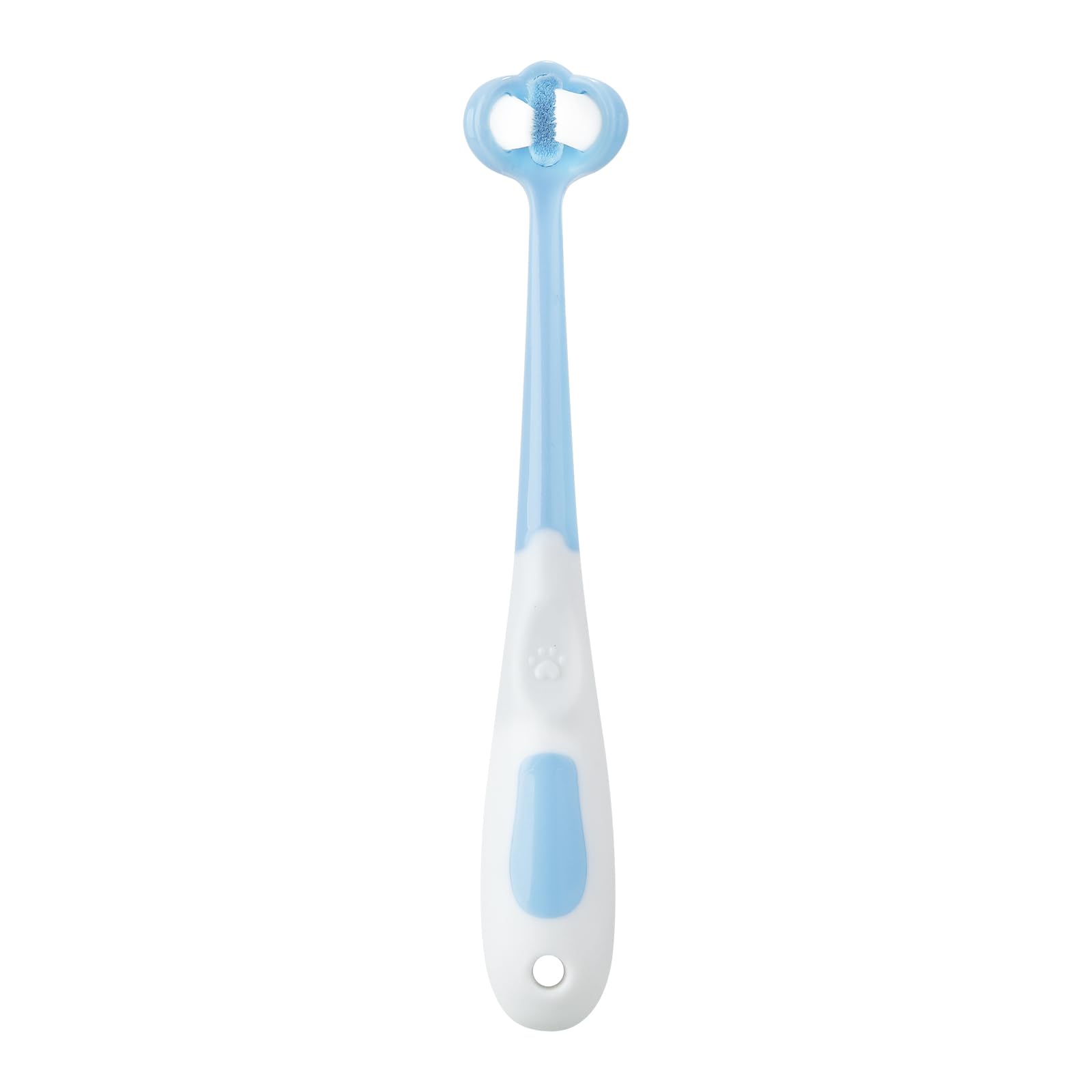 Colorful PandaEar 3-pack toothbrushes for toddlers