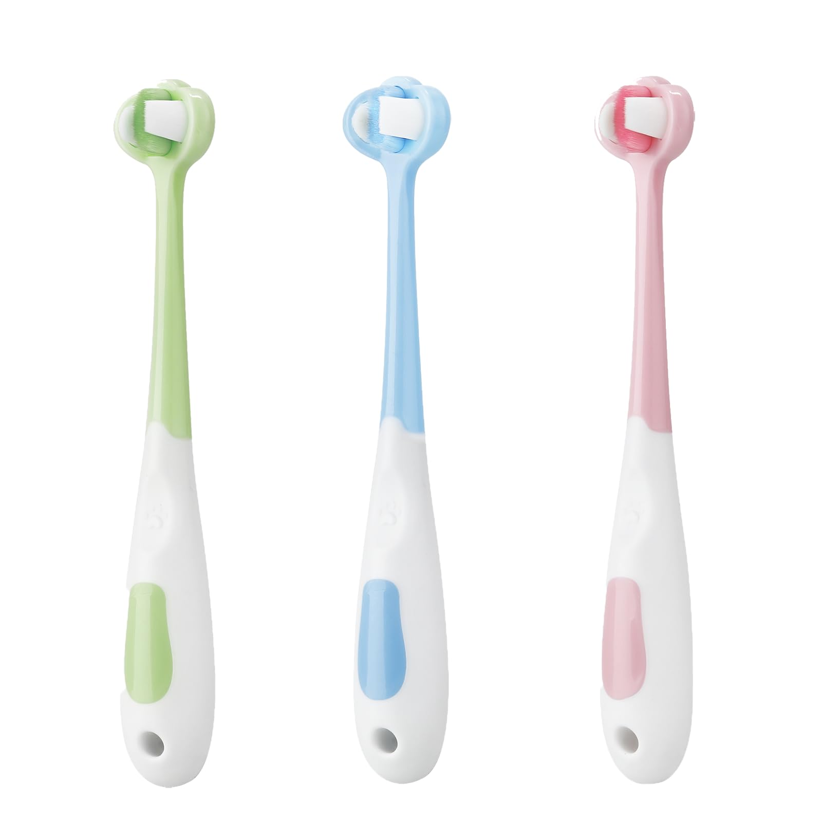 Travel-ready PandaEar baby toothbrush in 3-pack