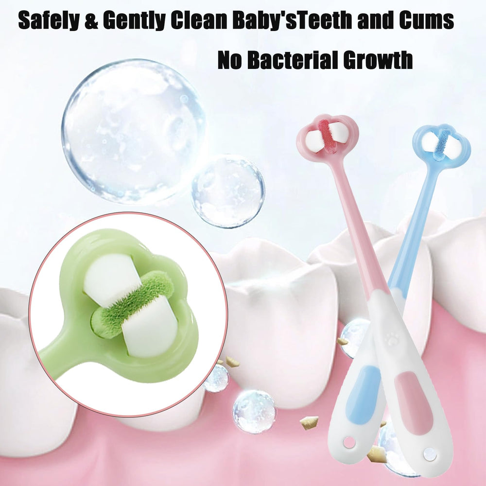 BPA-free bristles on PandaEar toddler toothbrush