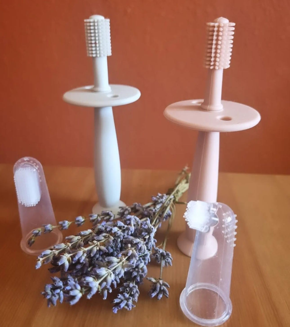 Toothbrush with anti-choking shield design