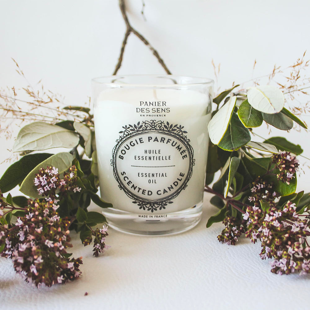 Close-up of Verbena candle wax