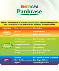 Close-up of PANKRASE capsules beside the bottle