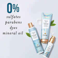Pantene color-treated safe formula shown on packaging for gentle conditioning.