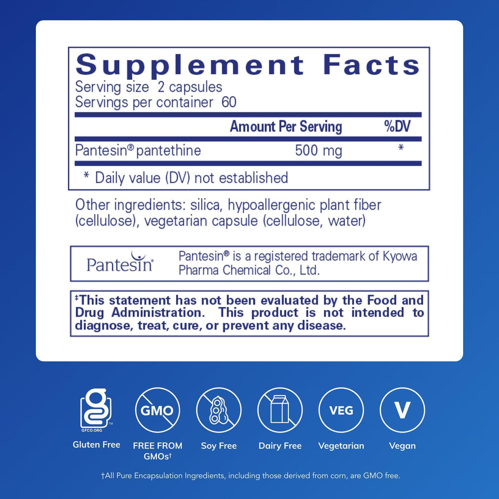 Pantethine capsules close-up highlighting premium purity and supplement quality.