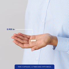 Pantethine capsules with glass of water for easy daily use.