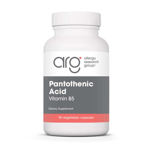 Allergy Research Group Pantothenic Acid bottle label