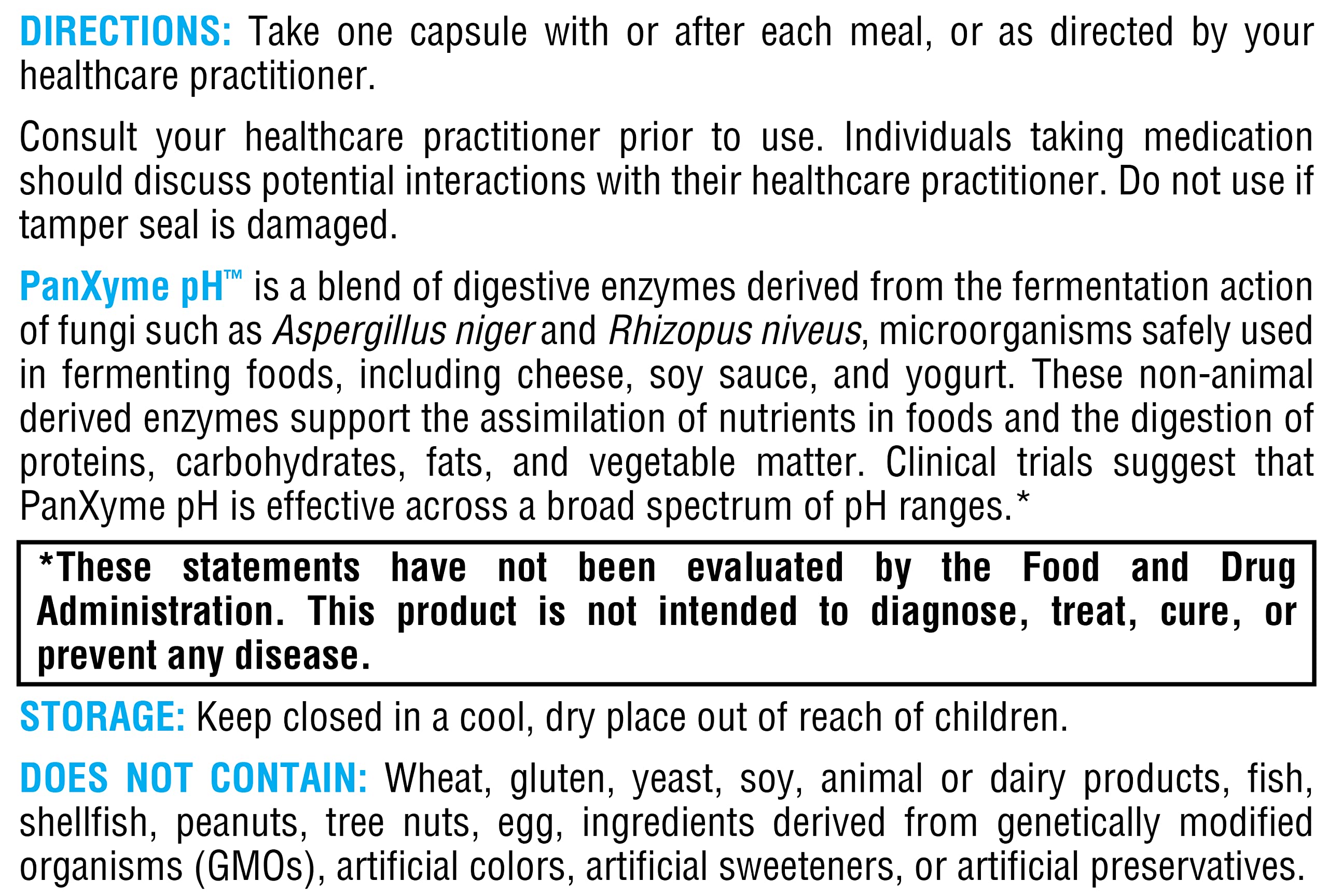 Fermentation-derived enzymes from fungi in PanXyme pH