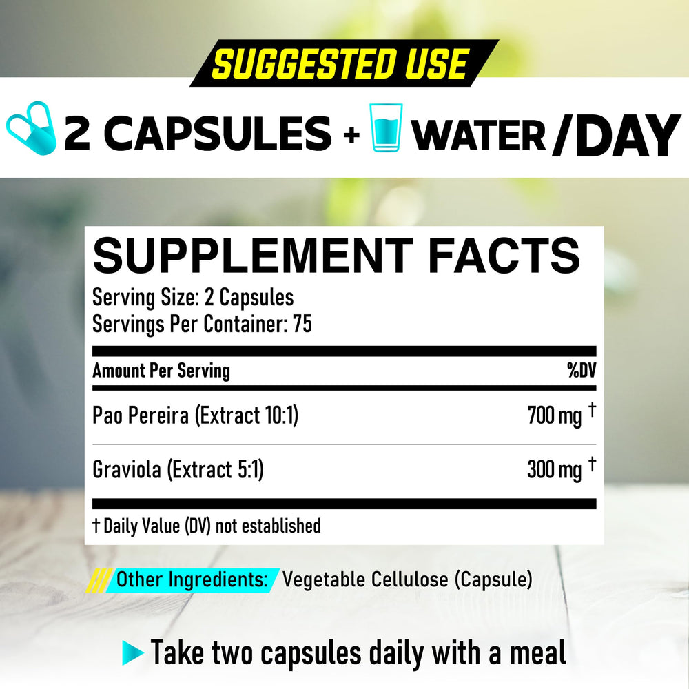 Close-up of Pao Pereira capsules