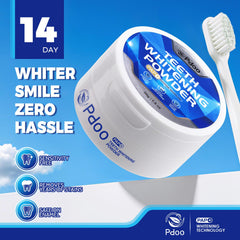 PAP whitening formula label indicating enamel safety
