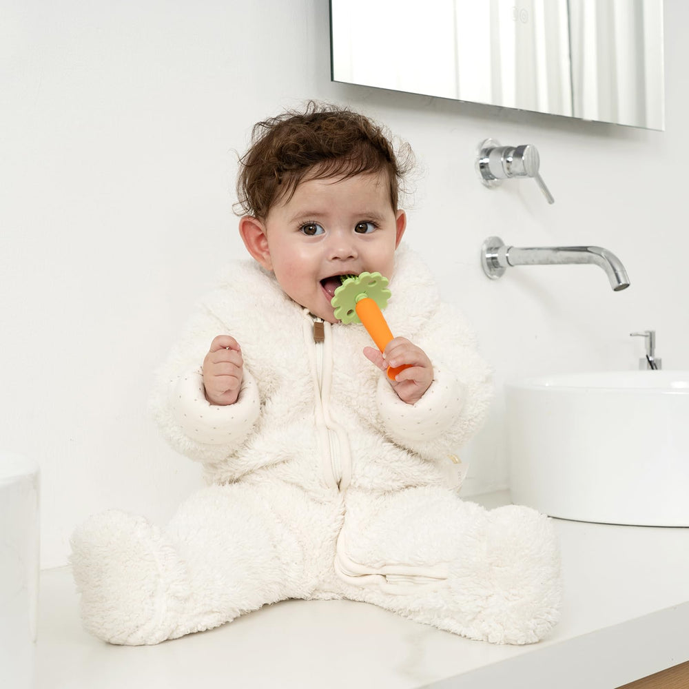 Papablic Baby Toothbrush Teether back view