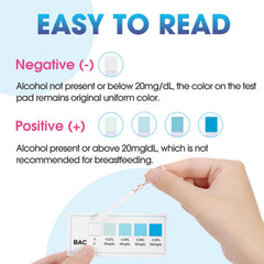 Dip-and-read test strip with cap off