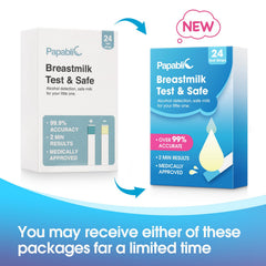 Packaging box and product display for Papablic breast milk alcohol test strips