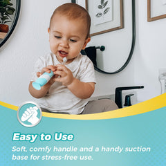 Includes batteries and 2 replacement brush heads for Debby