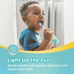 Built in LED timer on Papablic Debby toothbrush