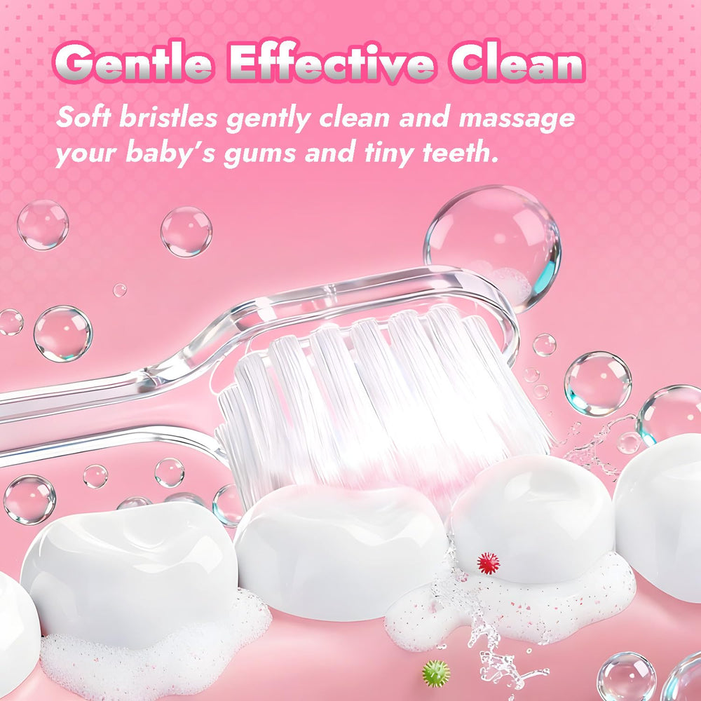 Built-in LED timer on Doris toddler toothbrush