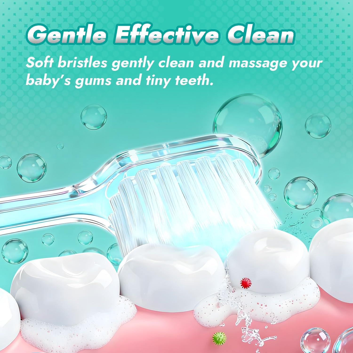 Built-in LED timer on Papablic Jo toothbrush