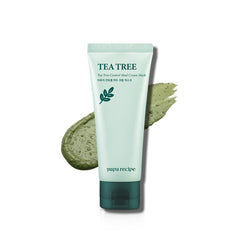 Papa Recipe Tea Tree Mud Mask bottle illustrating soothing care for calm skin.