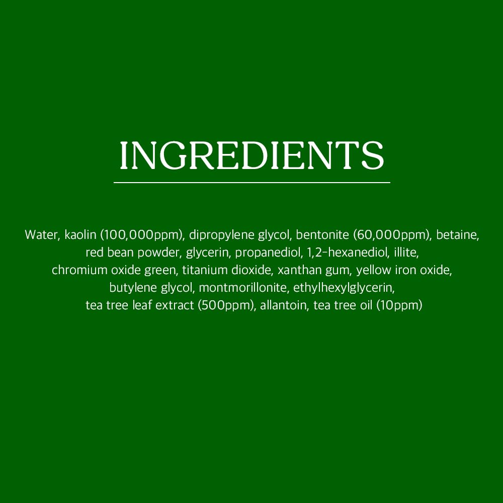 Papa Recipe Tea Tree Mud Mask application on skin for gentle exfoliation.