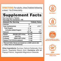 Fresh papaya fruit and enzyme blend illustration