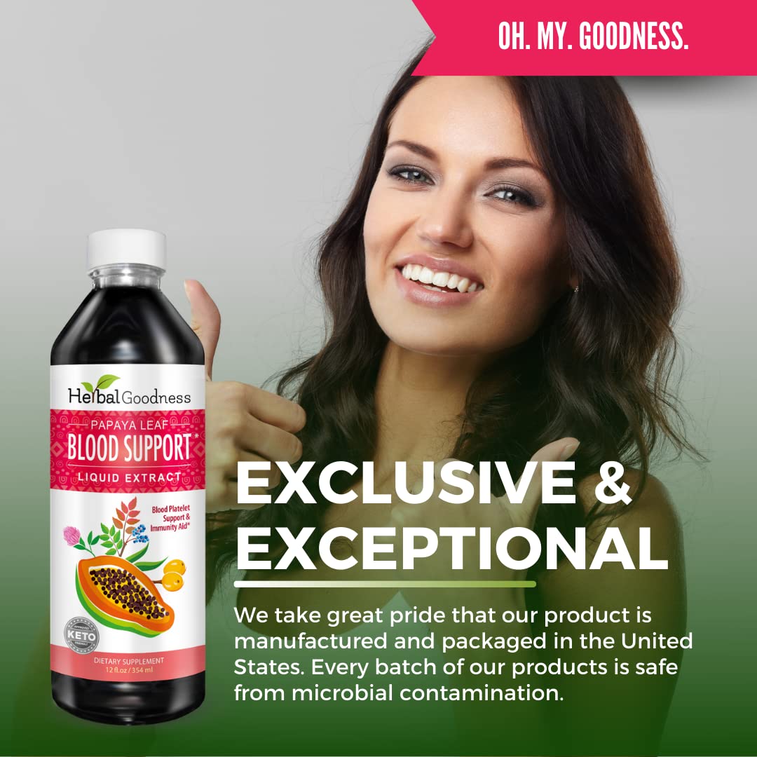 Papaya Leaf Blood Cleanse bottle with label