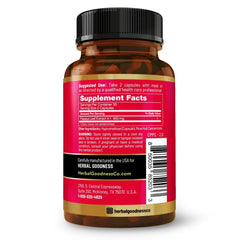 Front view of Herbal Goodness Papaya Leaf Blood Platelet Capsules bottle