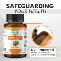 4X strength Papaya Leaf Extract capsule