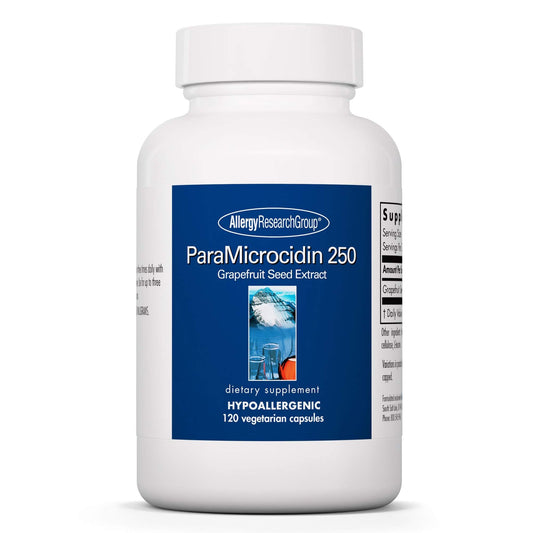 ParaMicrocidin 250 supplement bottle label