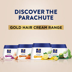 Parachute Gold label and branding on packaging for recognition