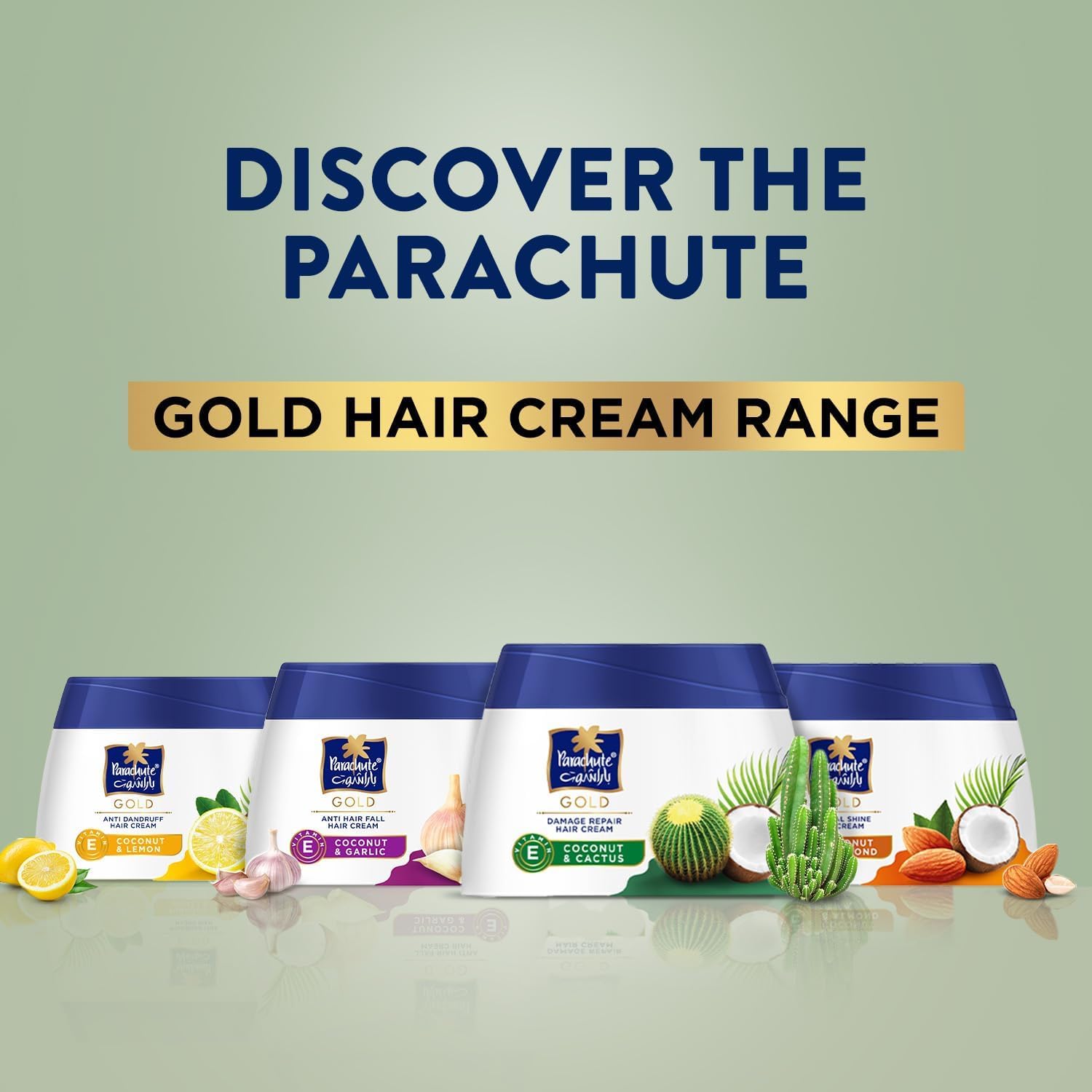 Finished hairstyle with Parachute Gold damaged repair cream for sleek, controlled style