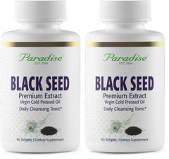 Paradise Black Seed Oil bottle front – 60 softgels (pack of 2)