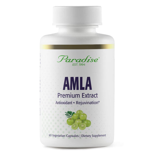 Paradise Herbs Amla 250 mg Organic Whole Spectrum Vitamin C capsules – front view