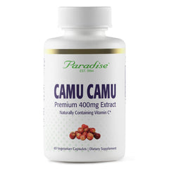 Paradise Herbs Camu Camu Extract bottle label