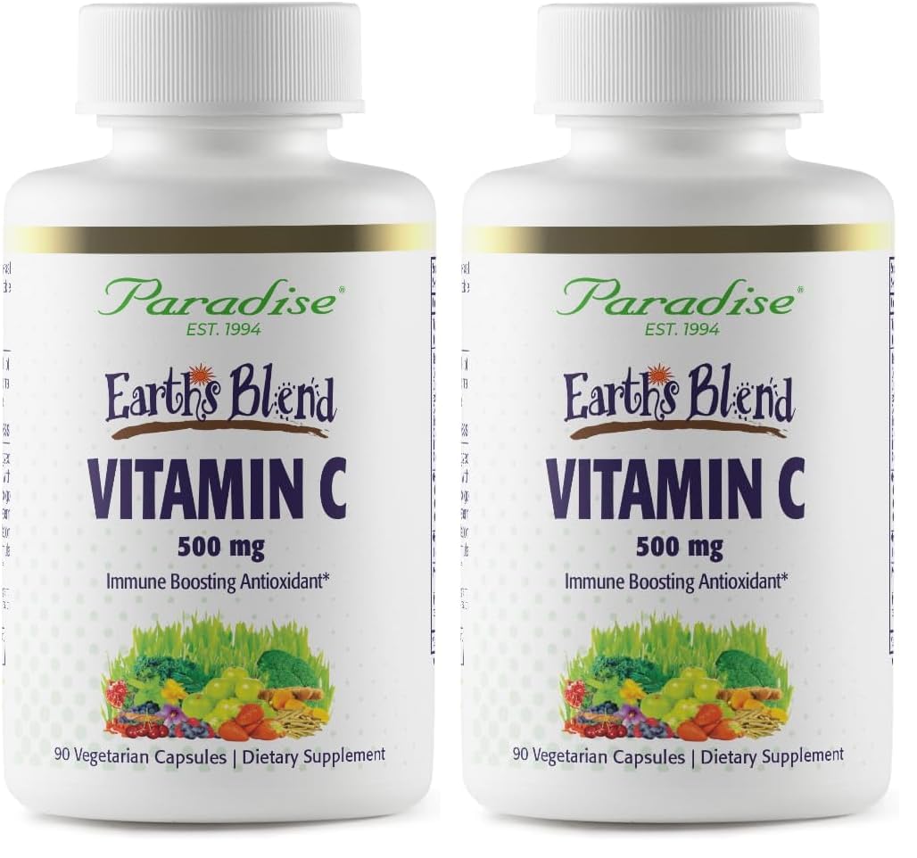 Front packaging of Paradise Herbs Earth's Blend Vitamin C Pack-2