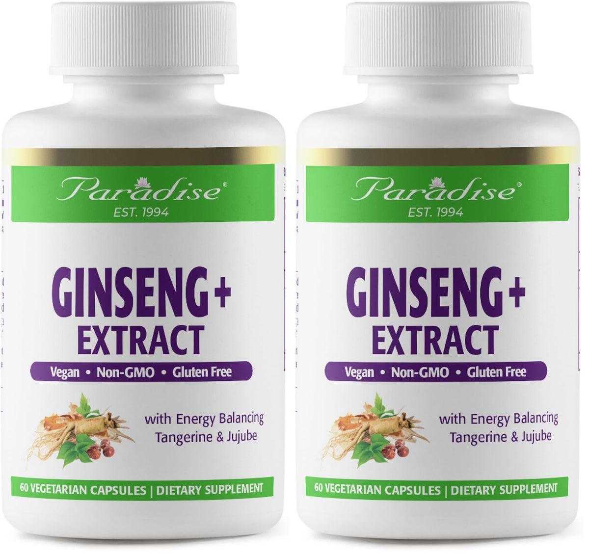 Paradise Herbs Ginseng Root Extract bottle front view