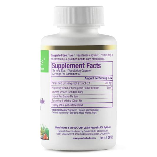 Panax Red Ginseng capsules close-up
