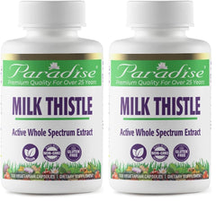 Paradise Herbs Milk Thistle bottle front view
