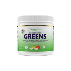 Paradise Herbs front jar view showing label and serving size benefit