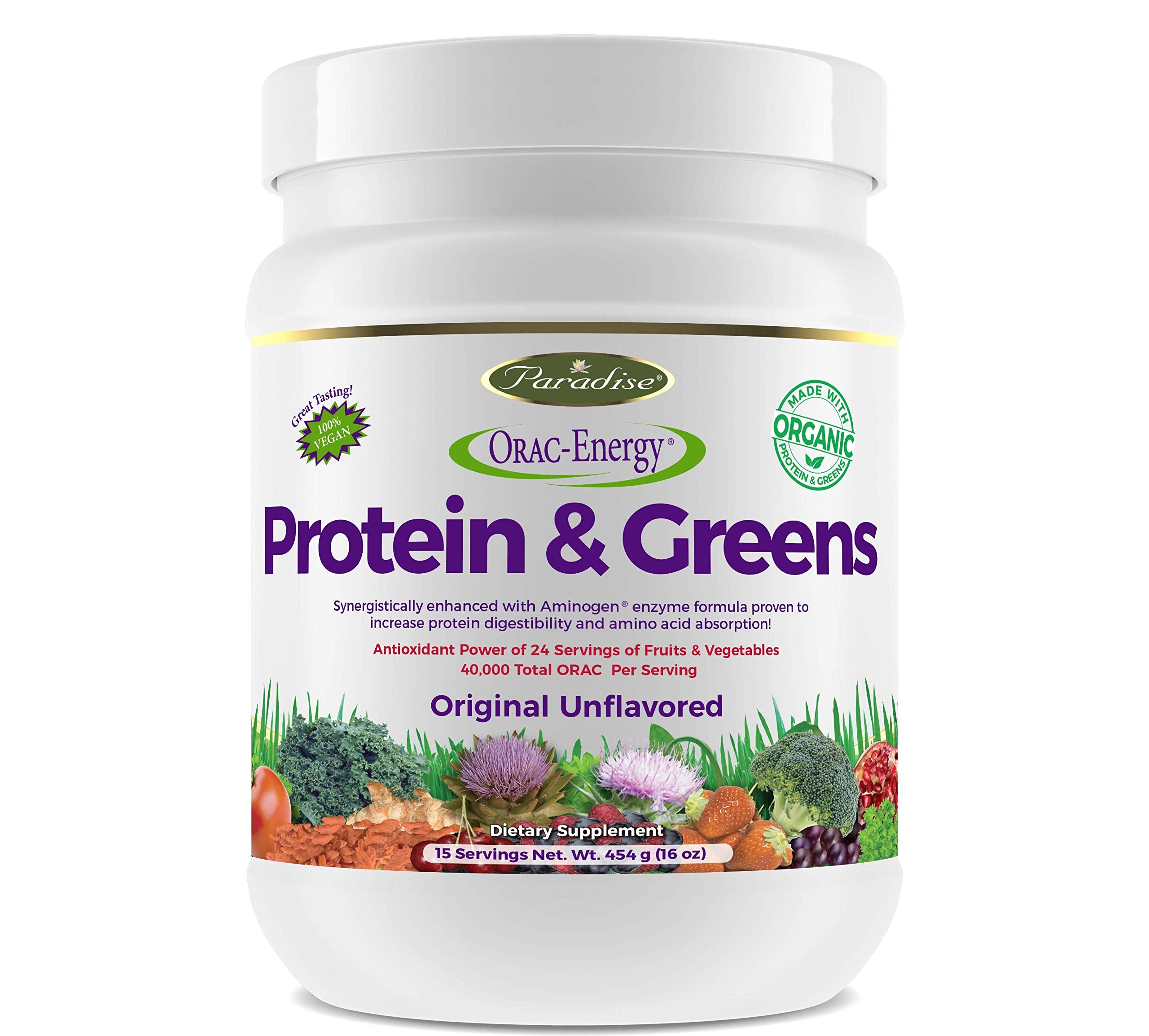 Paradise Herbs ORAC Energy, Protein & Greens 14 oz