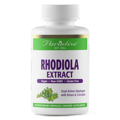 Paradise Herbs Rhodiola Extract 500mg bottle – front view
