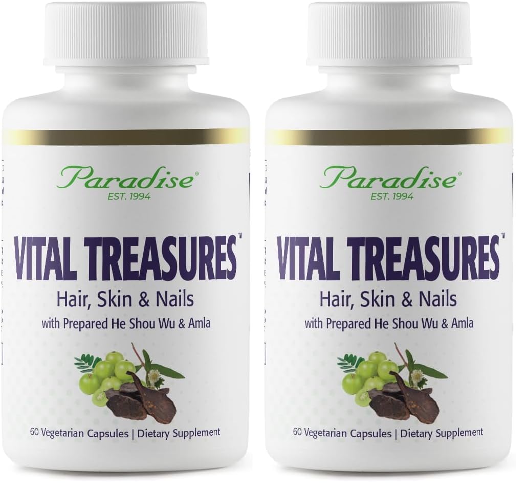 Paradise Herbs Vital Treasures bottle and capsules