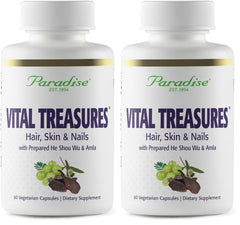 Paradise Herbs Vital Treasures bottle and capsules