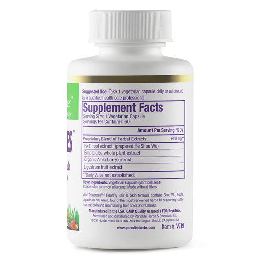 Holistic full-spectrum herbal extracts used in Vital Treasures supplement