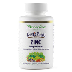 Paradise Herbs Zinc Picolinate bottle label