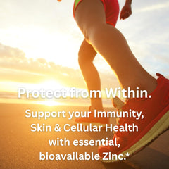 Zinc picolinate capsules inside bottle