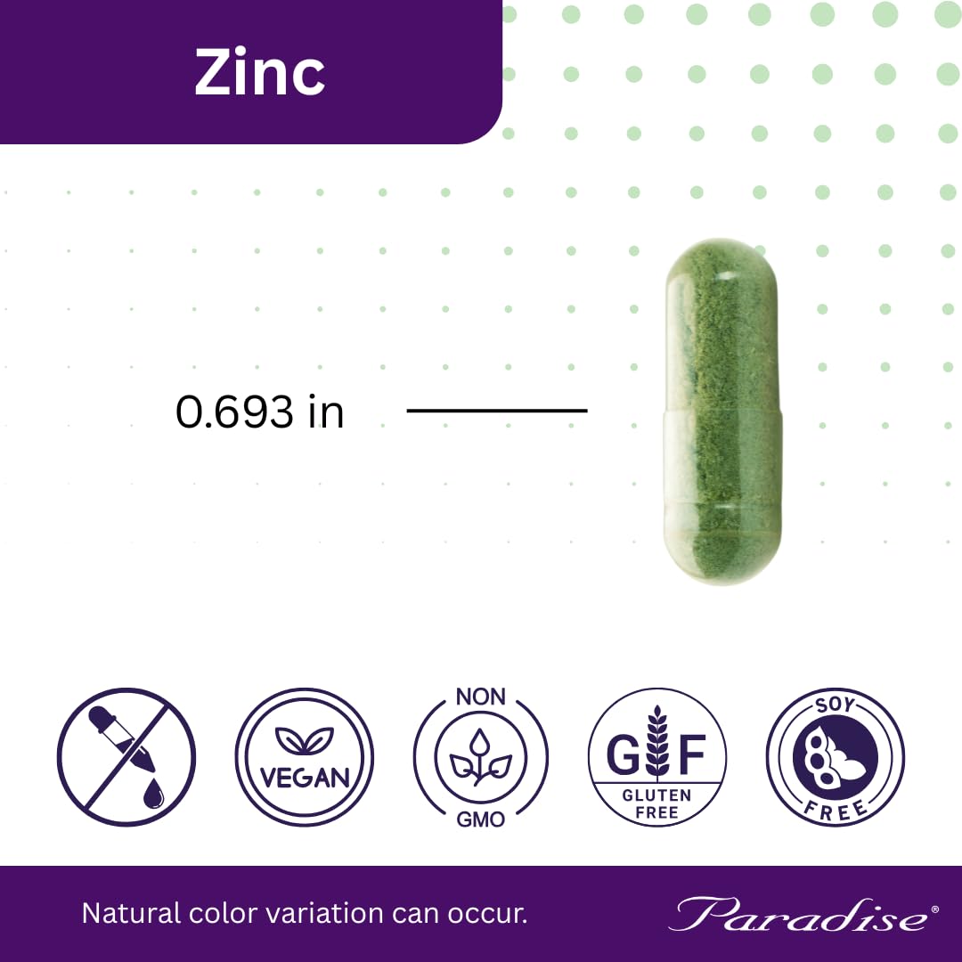 Lifestyle shot of zinc supplement with greens