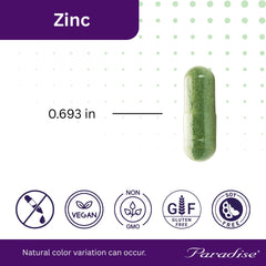 Lifestyle shot of zinc supplement with greens
