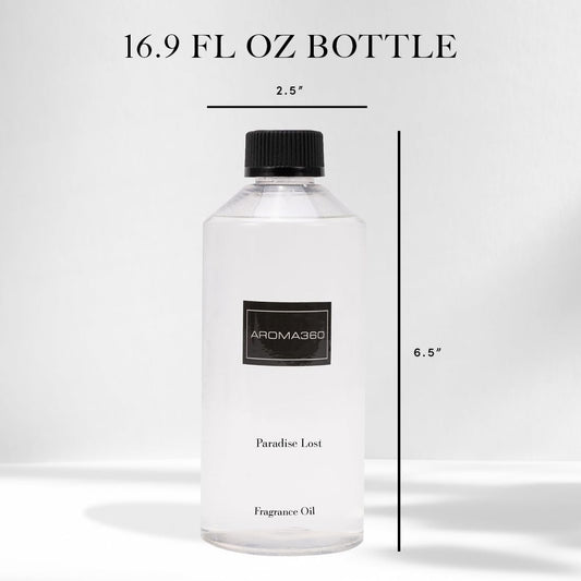 Cap close up on Paradise Lost 500mL fragrance bottle