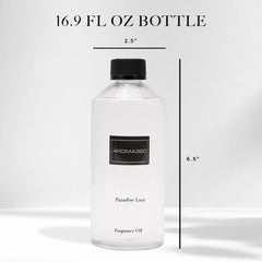Cap close up on Paradise Lost 500mL fragrance bottle