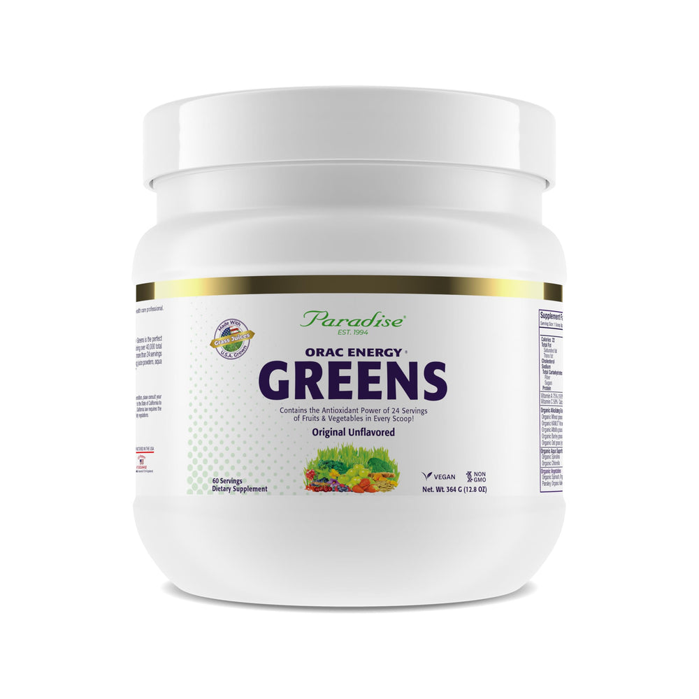 Jar of Paradise ORAC Energy Greens Powder Extract